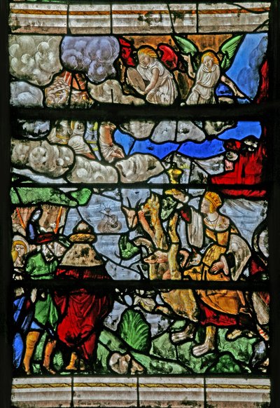 Az utolsó ítéletet ábrázoló w9 ablak – Albert Durer nyomán alkotó: French School