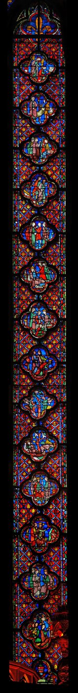Window w9 Dániel könyve alkotó: French School