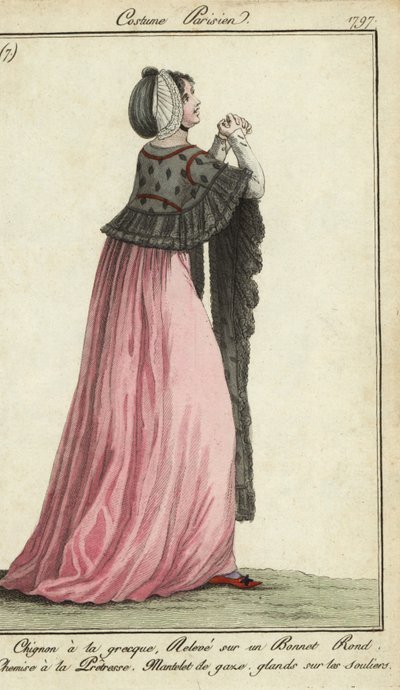 Nő papnő stílusú ruhában alkotó: French School