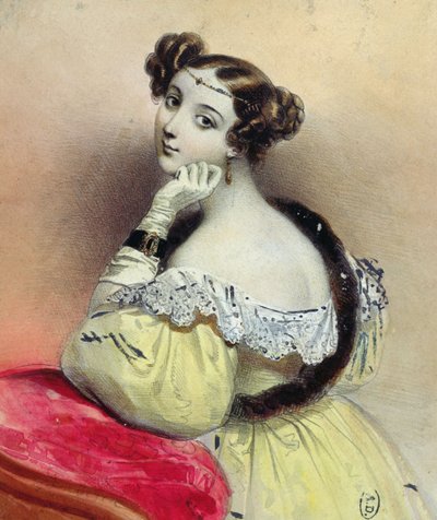 Diadém nő, 1835 körül alkotó: French School