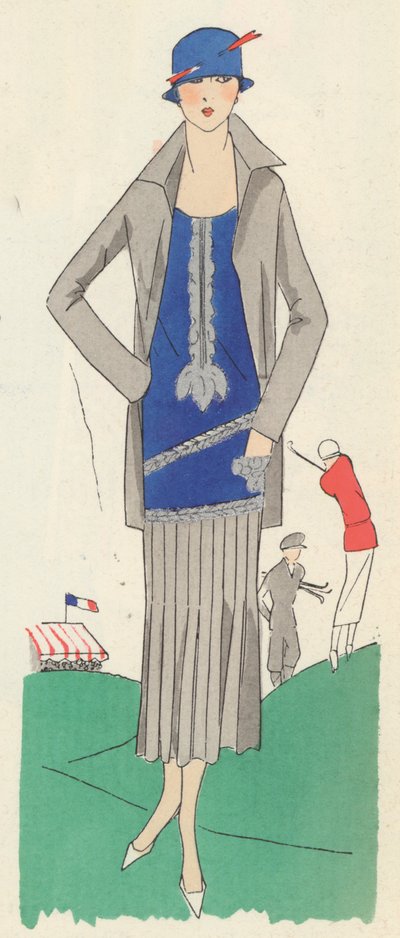 Augusta Bernard női golffelszerelése alkotó: French School