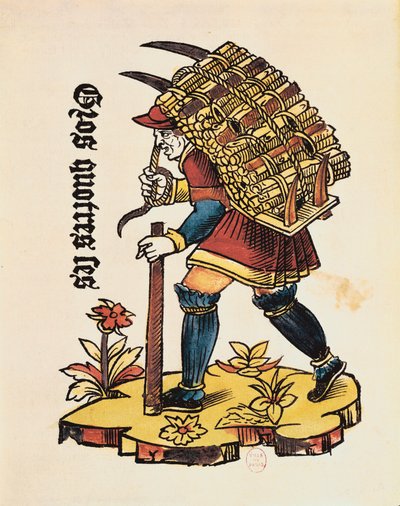 Holzträger von French School