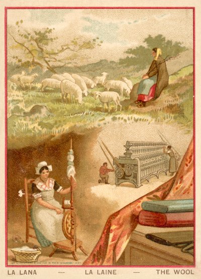 Gyapjú (chromolitho) alkotó: French School