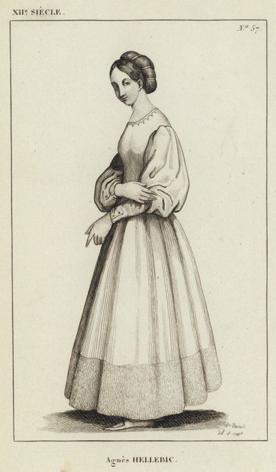 XII Siecle, Agnes Hellebic (metszet) alkotó: French School
