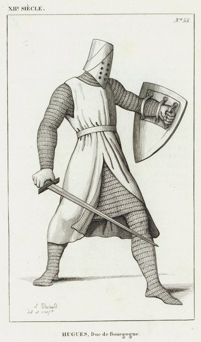 XII. század, Hugh, Burgundia hercege (metszet) alkotó: French School