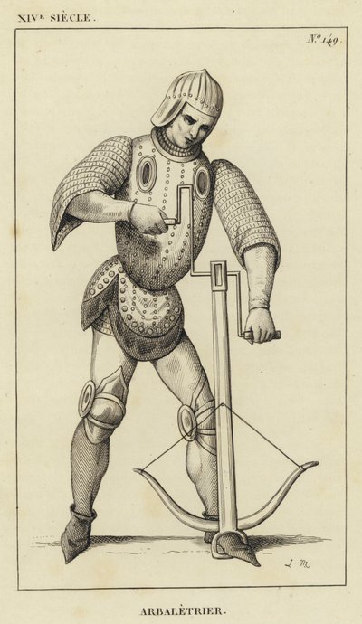 XIV Siecle, Arbaletrier (metszet) alkotó: French School