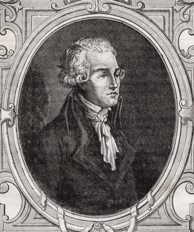 Fiatal Robespierre, Louis Blanc (1811-82) "Histoire de la Revolution Francaise" című művéből alkotó: French School