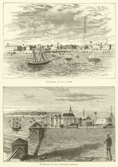 Zanzibár (metszet) alkotó: French School