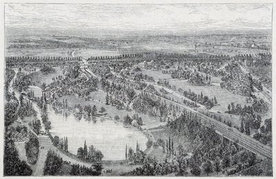 a Parc du Montsouris légifelvétele alkotó: French School