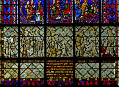 adományozó – Thierry kanonok grisailles-jának (w36) alkotó: French School