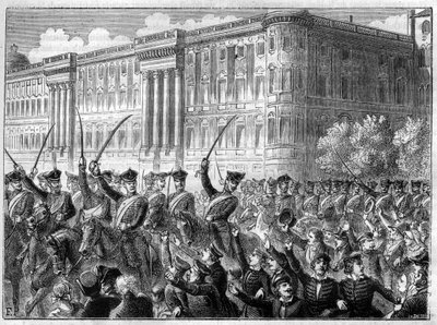 események Negyedik koalíció háborúja 1806 - 1807 háborús lelkesedés Berlinben - Negyedik koalíció - Nagy izgalom Berlinben - Cree de guerre lövöldözés Franciaország ellen - Adolphe Thiers „Histoire de l’empire en suite à l’histoire du consulate” című könyv alkotó: French School