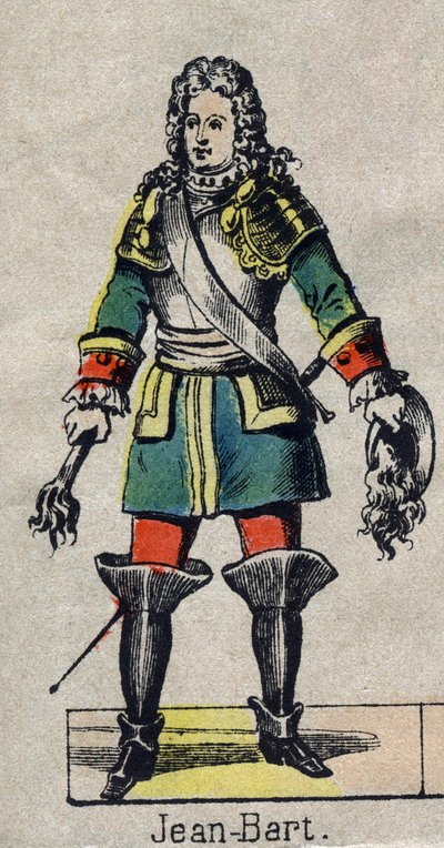 Jean Bart (1650-1702) francia tengerész, magánember portréja. Epinal képe a 19. század végéről. alkotó: French School
