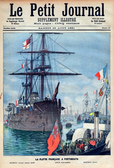 a portsmouthi francia flotta: „Marengo” zászlóshajó, „Lance” l