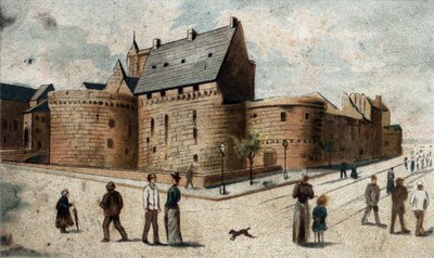 kilátás a nantes-i kastélyra (alsó Loire). alkotó: French School