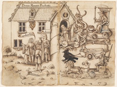 „Ne fordulj vissza, ha a végére érsz” [fol. 26 verso / 27 recto] alkotó: French early 16th Century