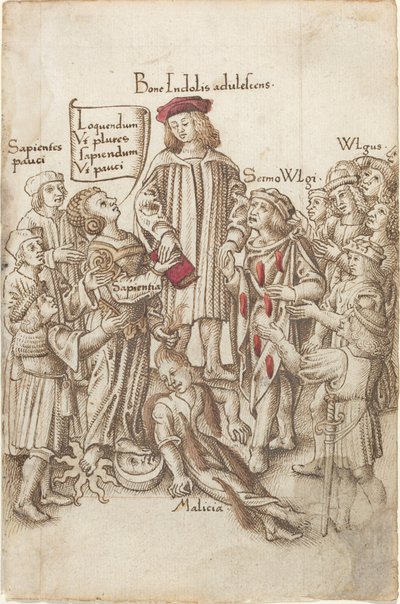 „Ne járj a közúton kívül” [fol. 35 recto] alkotó: French early 16th Century
