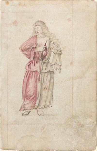 A barátság megszemélyesítése (Amicitia) [fol. 2 recto] alkotó: French early 16th Century