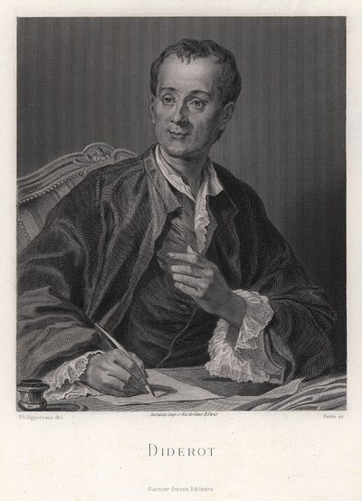 Denis Diderot író, esszéista és filozófus portréja 1713-1784, XVIII. század közepe alkotó: French master.