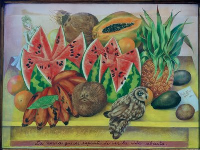 A menyasszony retteg a nyílt élettől alkotó: Frida Kahlo