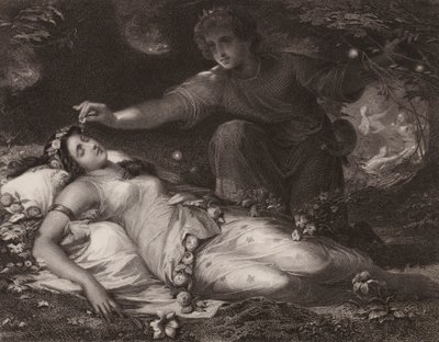 Shakespeare: Szentivánéji álom (metszet) alkotó: Friedrich Schwoerer