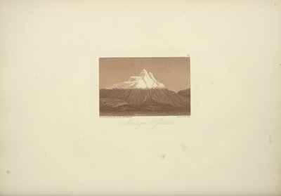 Jlinissa hegyei, Gmelin rajza, bu Arnold vésése, illusztráció Alexander von Humboldt és Aime Bonpland „Kordillerák és Amerika őslakosainak emlékművei” című művéből alkotó: Friedrich Alexander Baron von (after) Humboldt