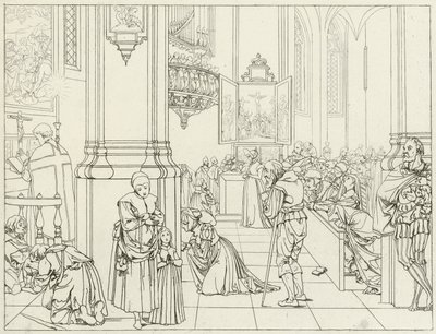 Illusztráció Goethe Faustjához (metszet) alkotó: Friedrich August Moritz Retzsch