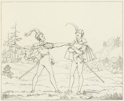 Illusztráció Goethes Fausthoz alkotó: Friedrich August Moritz Retzsch
