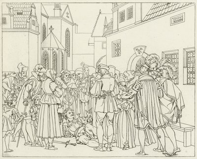 Illusztráció Goethes Fausthoz alkotó: Friedrich August Moritz Retzsch