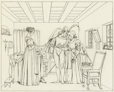 Illusztráció Goethes Fausthoz alkotó: Friedrich August Moritz Retzsch