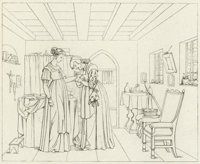Illusztráció Goethes Fausthoz alkotó: Friedrich August Moritz Retzsch