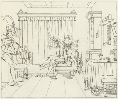 Illusztráció Goethes Fausthoz alkotó: Friedrich August Moritz Retzsch