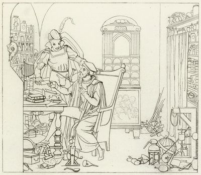 Illusztráció Goethes Fausthoz alkotó: Friedrich August Moritz Retzsch