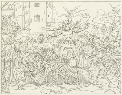 Illusztráció Goethes Fausthoz alkotó: Friedrich August Moritz Retzsch