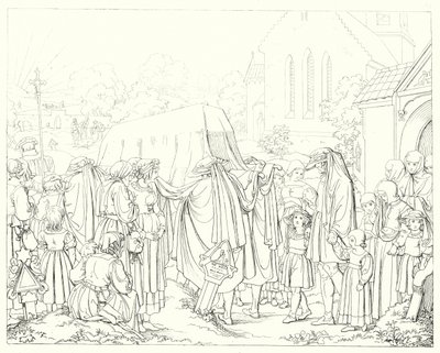 Illusztráció Schiller Lied von der Glocke vagy A harang énekéhez (metszet) alkotó: Friedrich August Moritz Retzsch