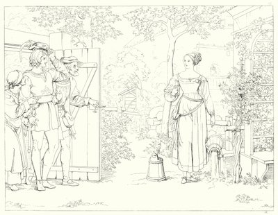 Illusztráció Schiller Lied von der Glocke vagy A harang énekéhez (metszet) alkotó: Friedrich August Moritz Retzsch