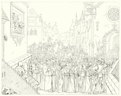 Illusztráció Schiller Lied von der Glocke vagy A harang énekéhez (metszet) alkotó: Friedrich August Moritz Retzsch