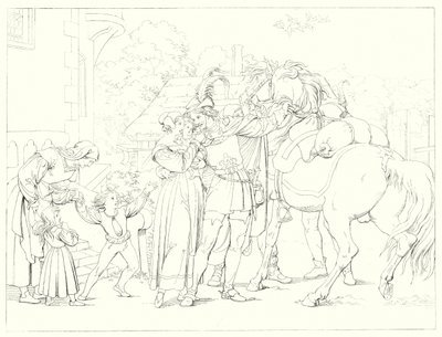 Illusztráció Schiller Lied von der Glocke vagy A harang énekéhez (metszet) alkotó: Friedrich August Moritz Retzsch
