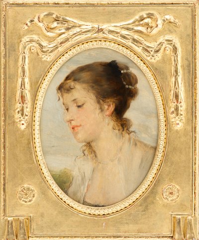 Egy lány portréja alkotó: Friedrich August von Kaulbach