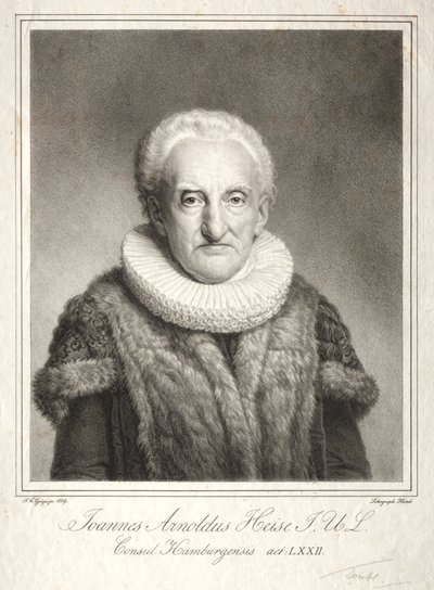 Johann Arnold Heise, 1819. alkotó: Friedrich Carl Groger