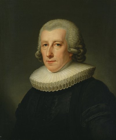 Johann Bernhard Klefeker lelkész portréja alkotó: Friedrich Carl Groger