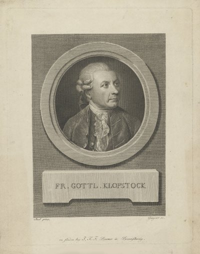 Friedrich Gottlieb Klopstock portréja 1724-1803, c. 1790. alkotó: Friedrich Christian Gottlieb Geyser
