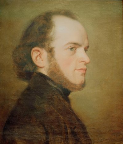 A fiatal Adolph Menzel portréja alkotó: Friedrich Eduard Meyerheim