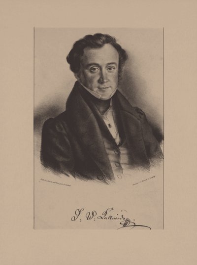 Jan Kalivoda zeneszerző portréja 1801-1866 alkotó: Friedrich Gustav Schlick