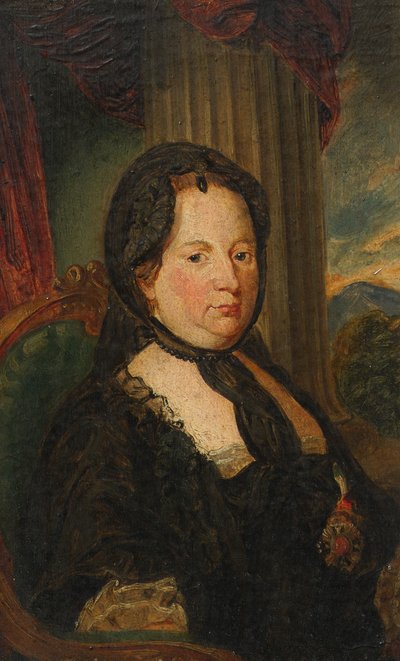 Mária Terézia császárné gyászol alkotó: Friedrich Hasslwander