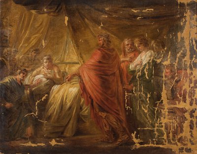 Agamemnón visszaviszi Briszeiszt Akhilleusz sátrába. alkotó: Friedrich Heinrich Fuger