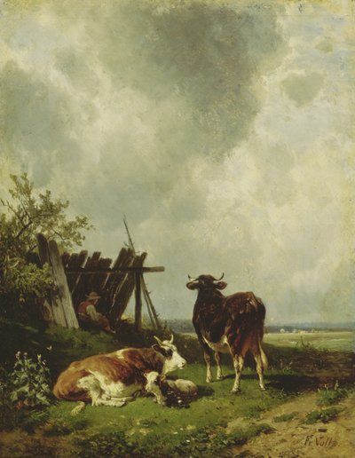 A tehenek, 19. század alkotó: Friedrich Johann Voltz