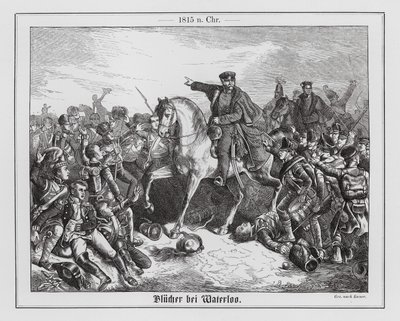 Blucher tábornagy a waterlooi csatában alkotó: Friedrich Kaiser