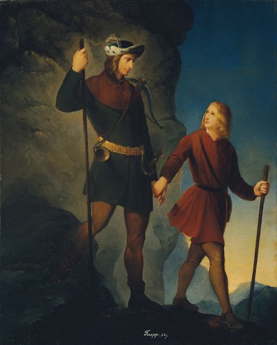 I. Maximilian császár megmentése Martinswandból alkotó: Friedrich Krepp