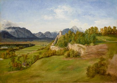 A salzburgi Mönchsberg a Josefsturmmal alkotó: Friedrich Loos