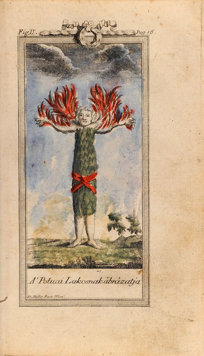 Illusztráció: Ludvig Holberg- Niels Klim útja a földalatti világba alkotó: Friedrich Müller